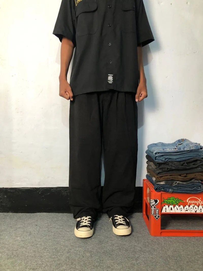 BAGGY PANTS BLACK MARBLE photo 1