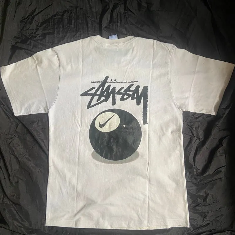 Stussy x Nike 8 Ball White Tee photo 1