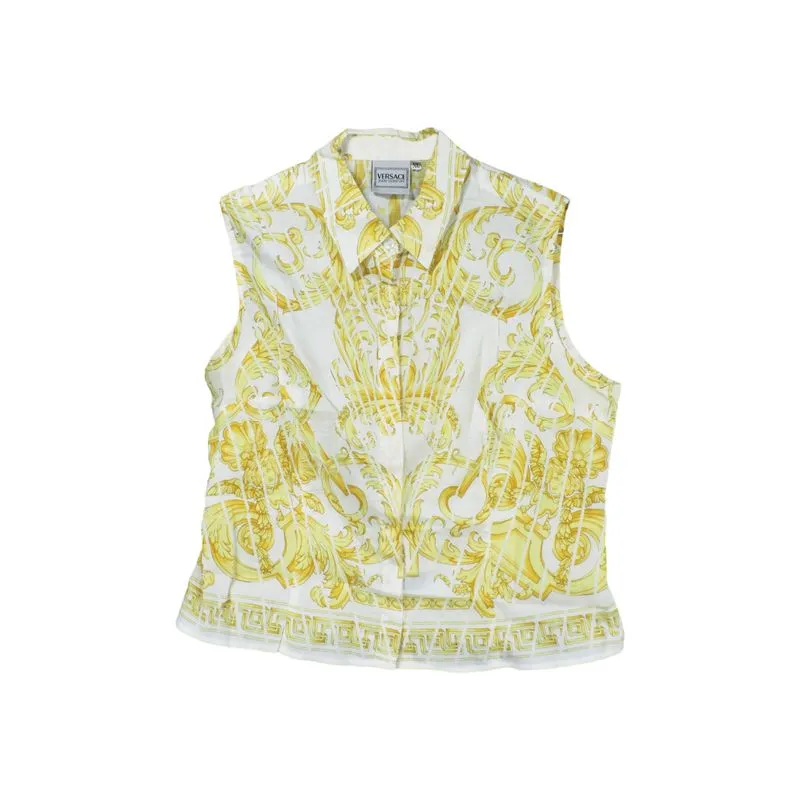 VERSACE JEANS SIGNATURE BAROQUE SLEEVELESS SHIRT photo 1