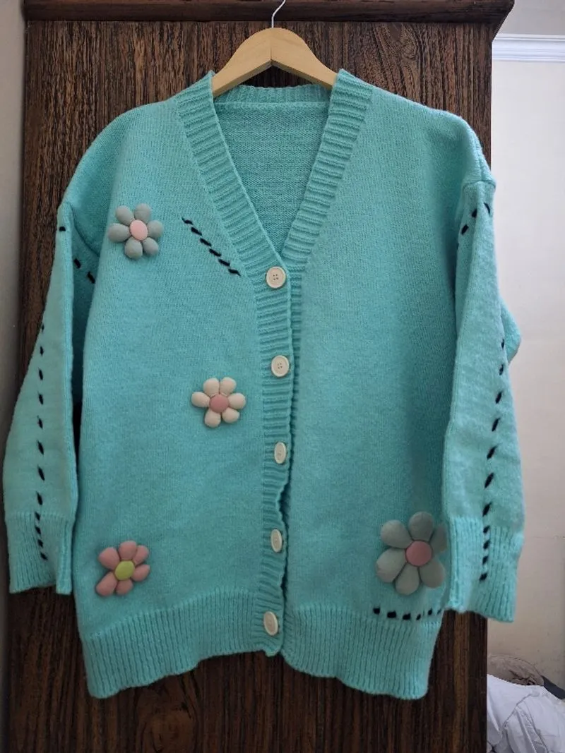 SWEATER BUNGA HIJAU TOSCA photo 1