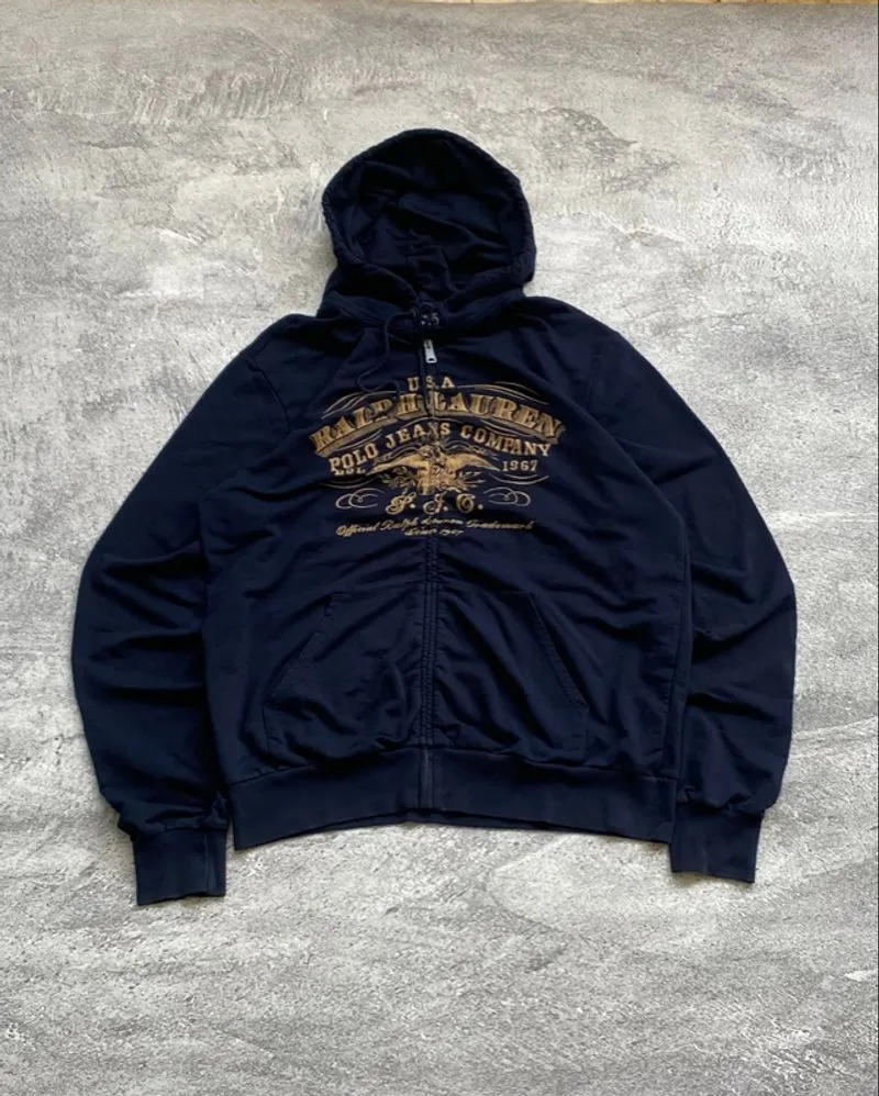 Polo Jeans Company Navy Zipper Hoodie  photo 1