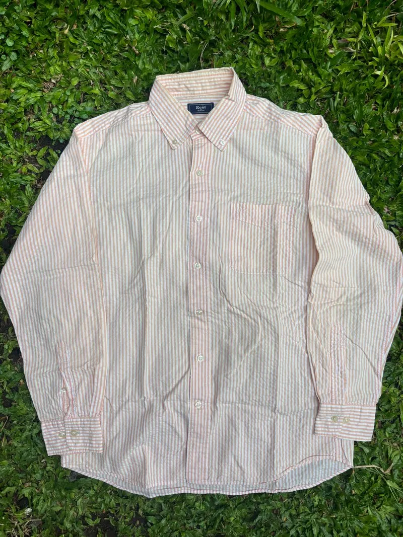 Kent in Tradition Seersucker Stripes Button Down Shirt photo 1