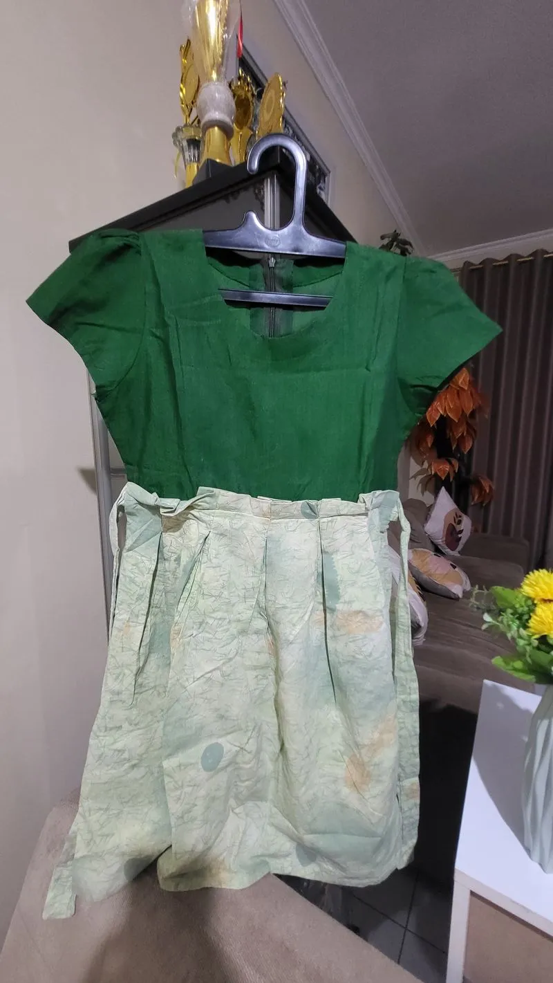 Batik Casual dress Wanita green photo 1