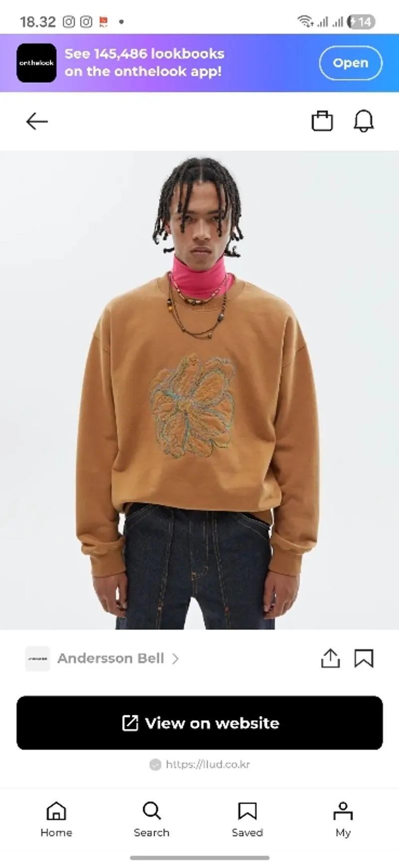 ANDERSON BELL UNISEX FLEUR EMBROIDERY SWEATSHIRT photo 1