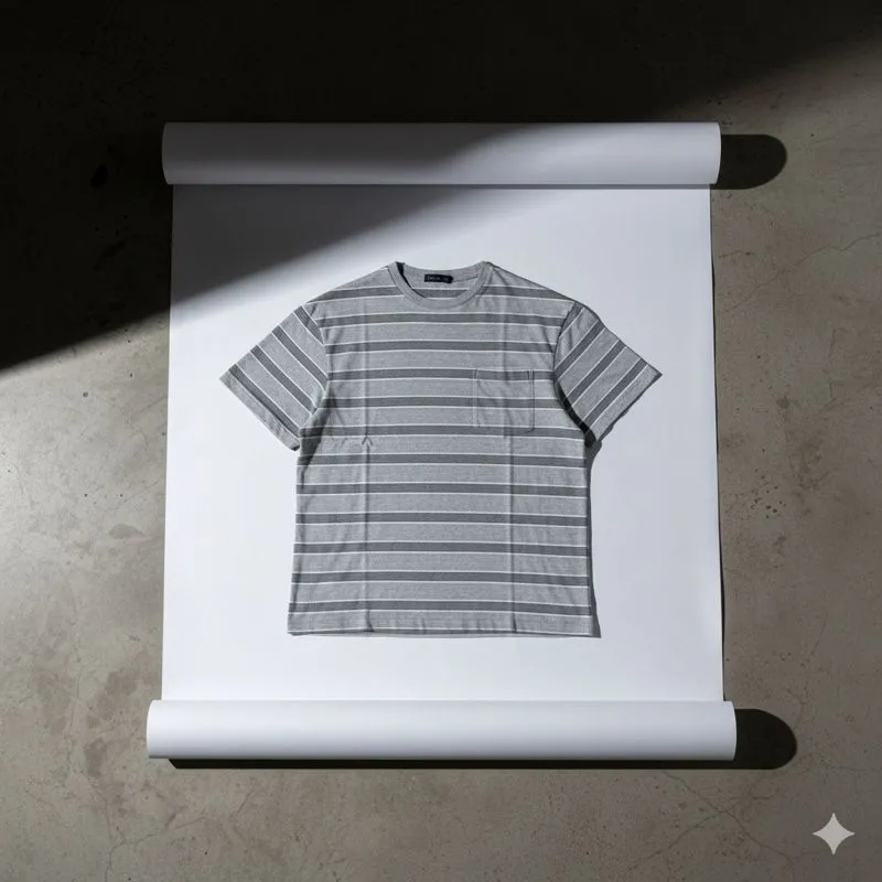 Good-i Japan Pocket Boxy Oversize Stripe Tee photo 1