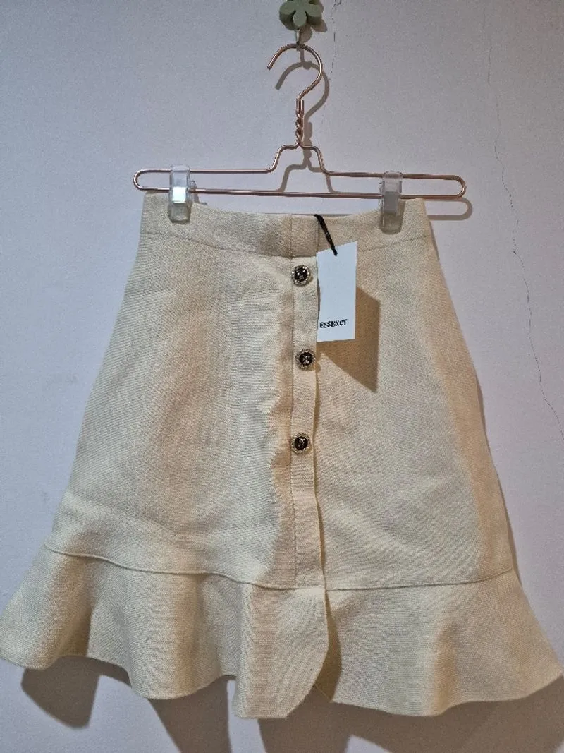 Mini skirt-cream photo 1