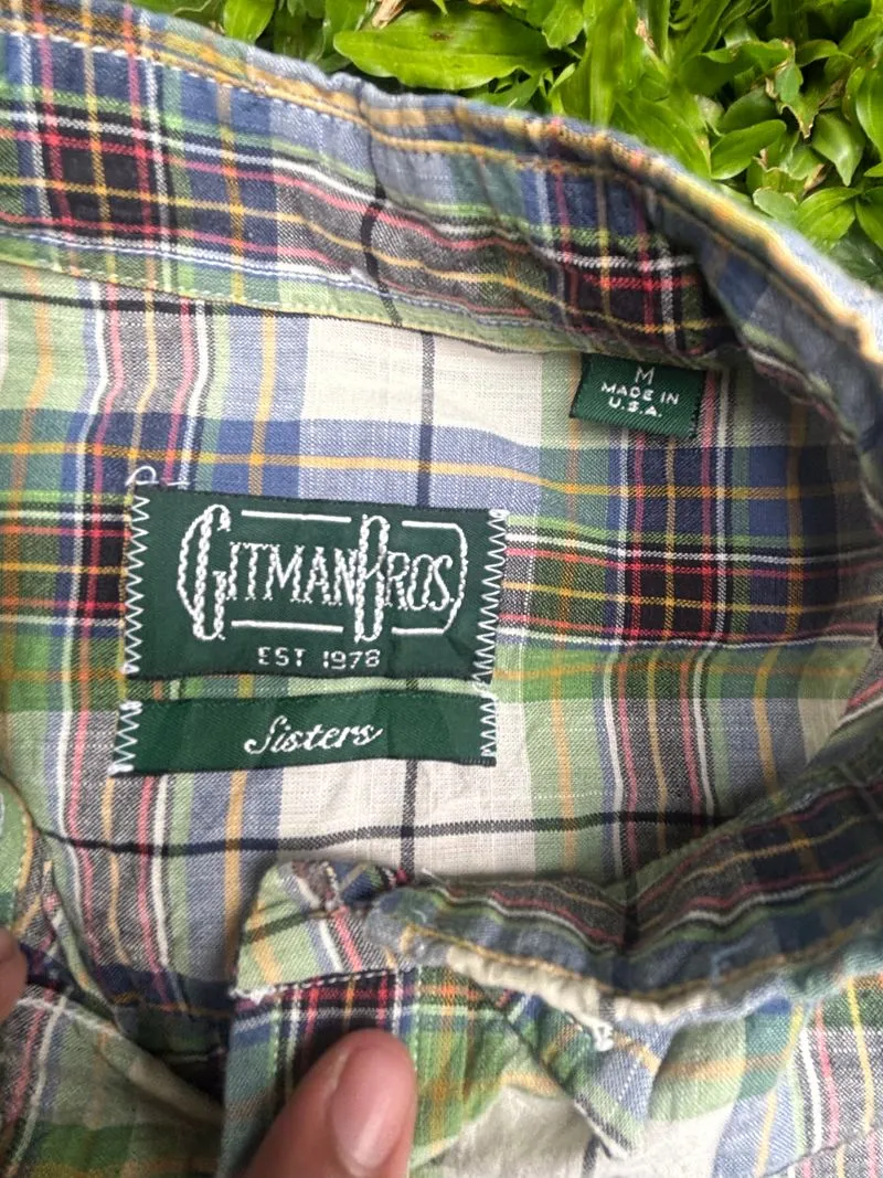 Gitman Bros Button Down Flannel Plaid Shirt - Made in USA photo 1