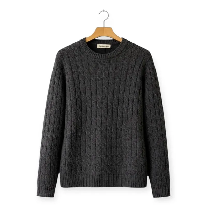(Man) Sweater Cable Knit Wool Massimo Dutti photo 1