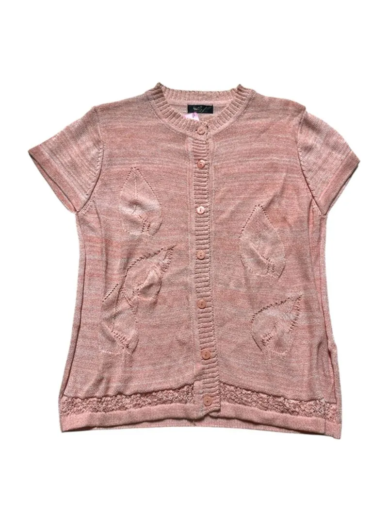 Pink knit top photo 1