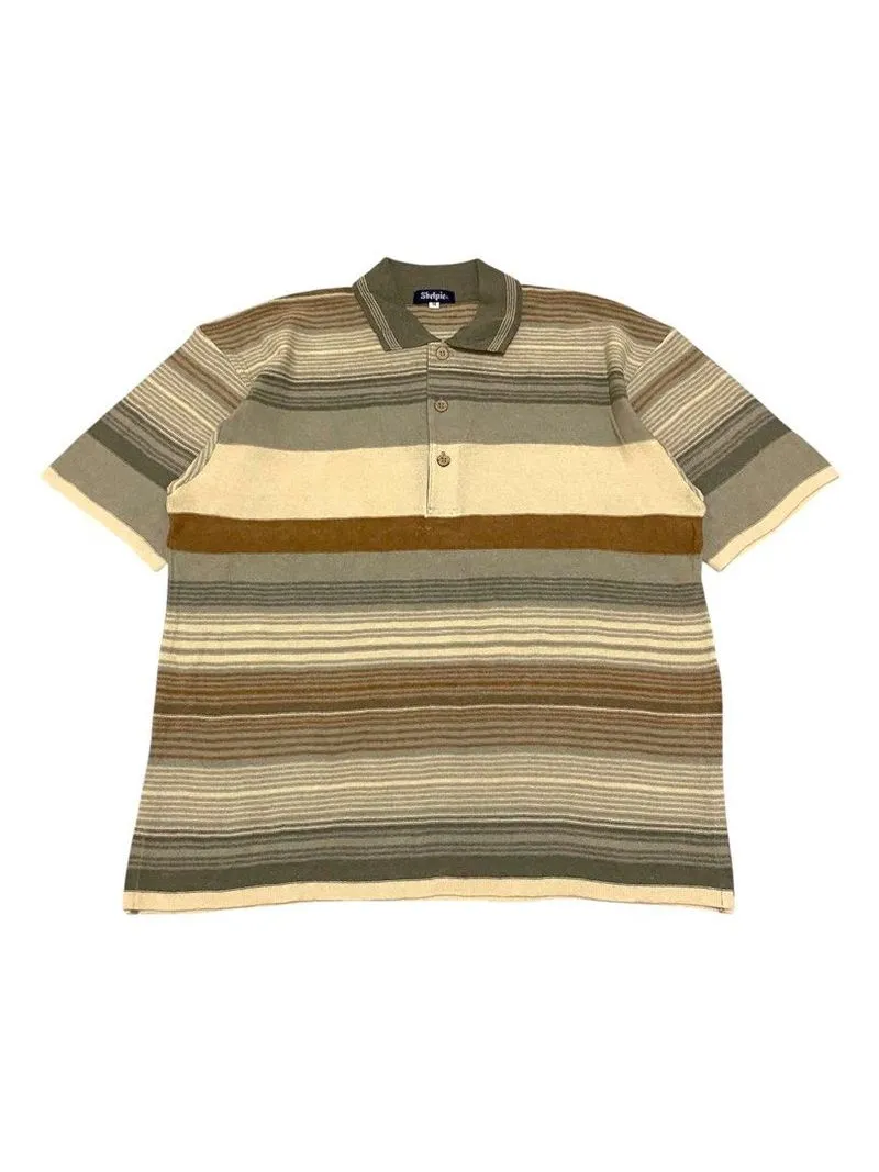 SHELPIE STRIPE KNITWEAR POLO SHIRT | KAOS | STFT photo 1