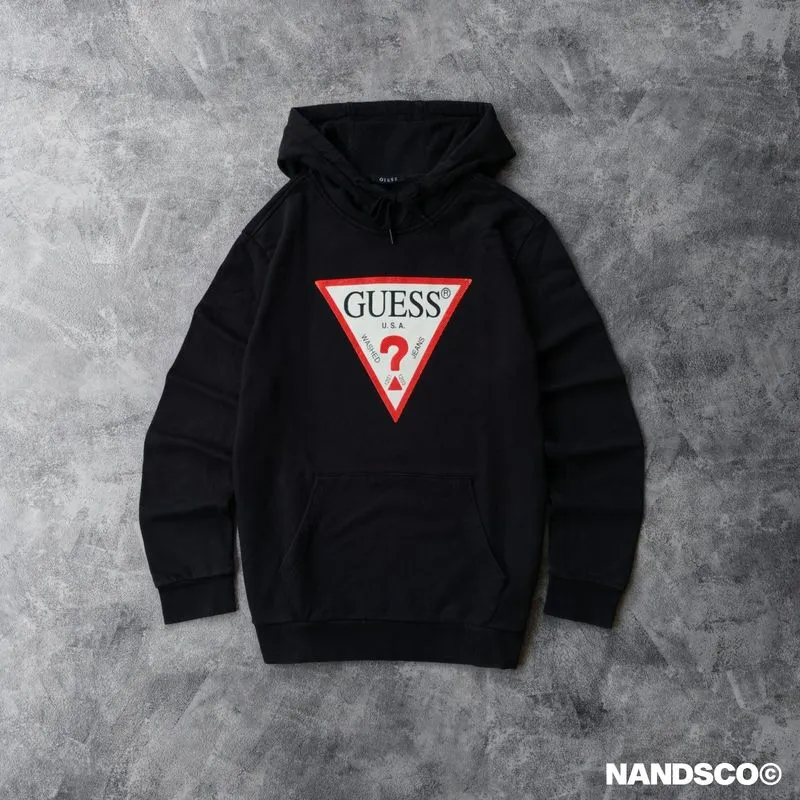 Guess - Triangle Logo Hoodie Black photo 1