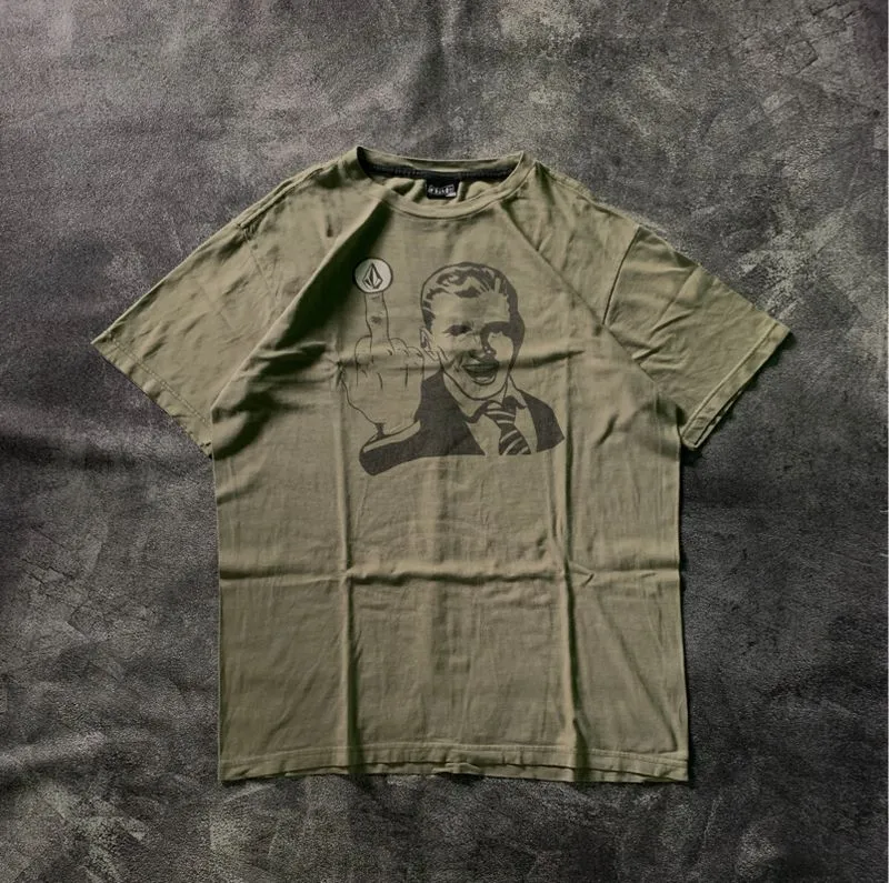 Volcom Graphic Logo Print Tee Army photo 1