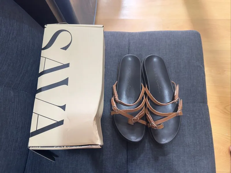 Sava sandal wanita hitam coklat photo 1