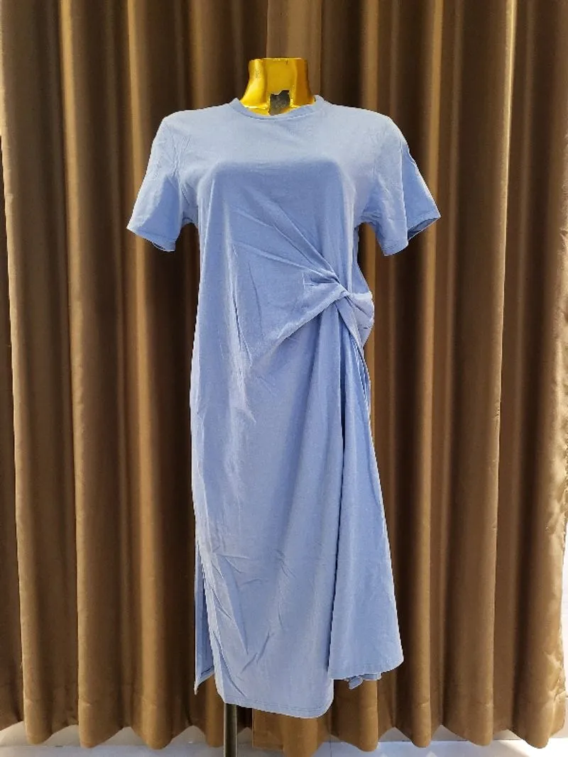 New Sisa Stock Jualan!! Dress Blue photo 1