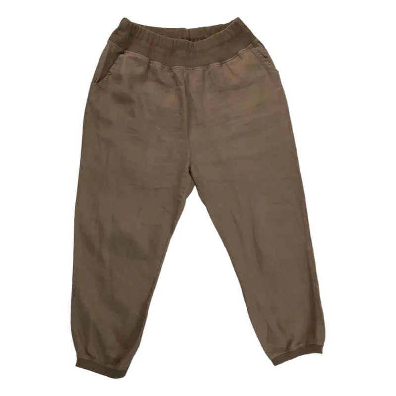 Minimalist Casual Sweatpants & Joggers Wanita brown photo 1