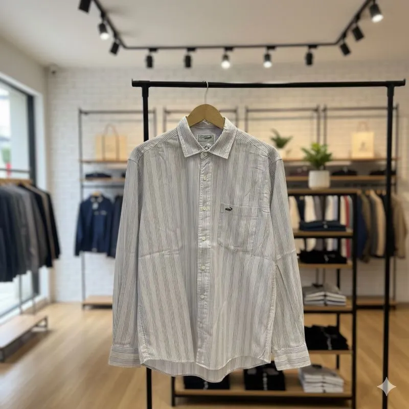 Crocodile Japan Stripe Pocket Buttondown Shirt L/S photo 1