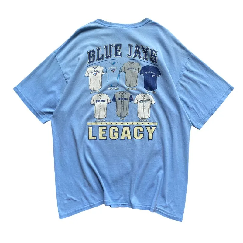 Japanese brand Streetwear Vintage T-shirt Pria blue photo 1
