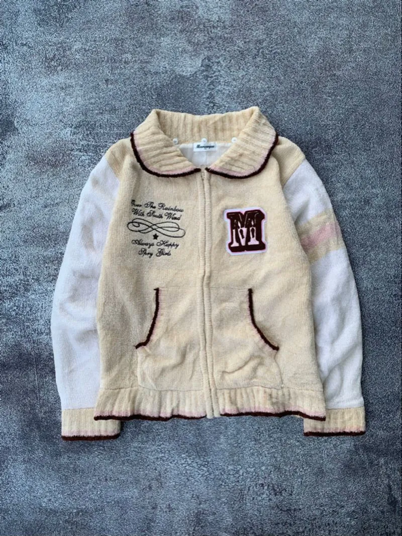 MARIARJUE EMBROIDERED KNIT VARSITY photo 1