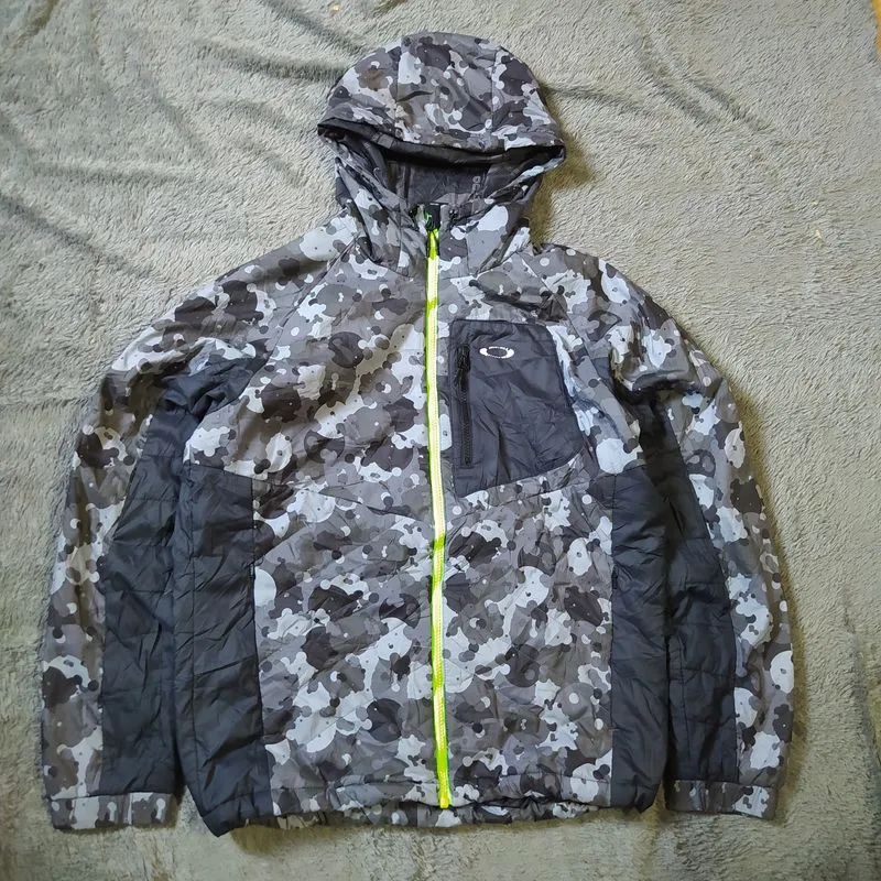 Oakley Gorpcore Sportswear Track jacket Pria black gray photo 1