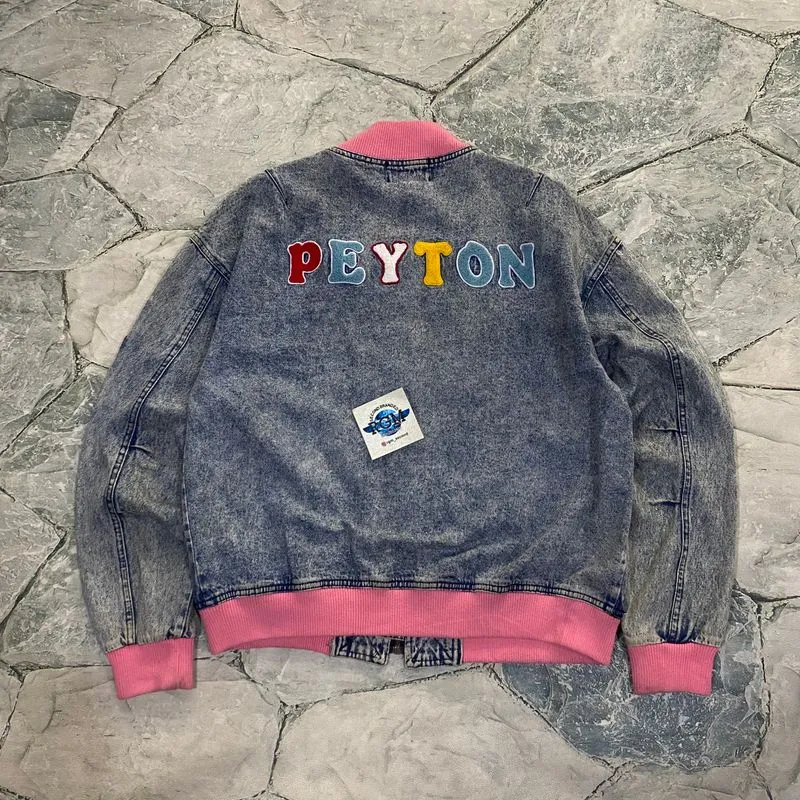 Streetwear Bomber jacket Pria blue photo 1
