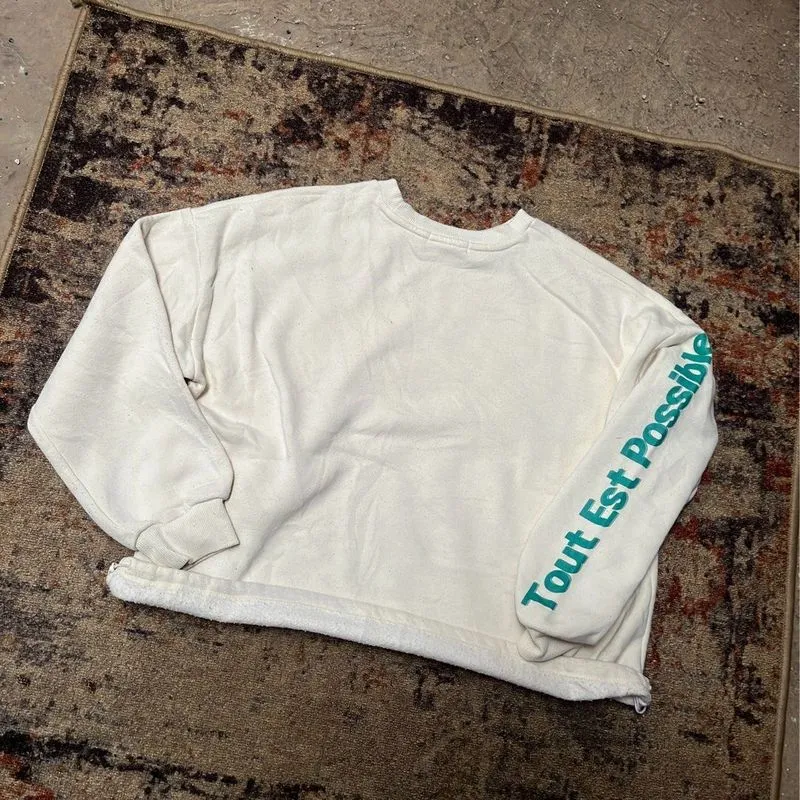 Crewneck white milk rentless photo 1
