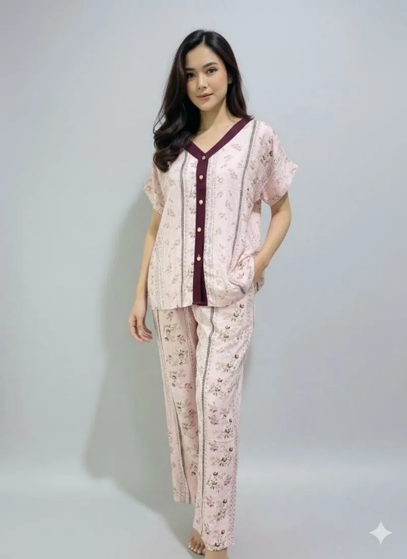 Set ya Wakiil top ld120 pj63 kancing dpn pants lp120 pj93 photo 1