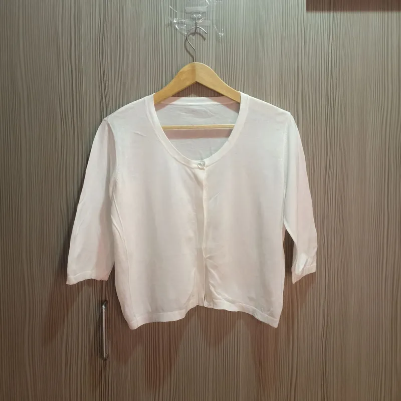 Cute white crop cardigan korean LD/P