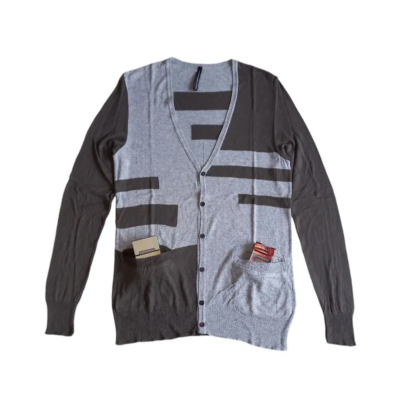 Neil Barrett Vintage Luxury Cardigan Wanita brown gray photo 1