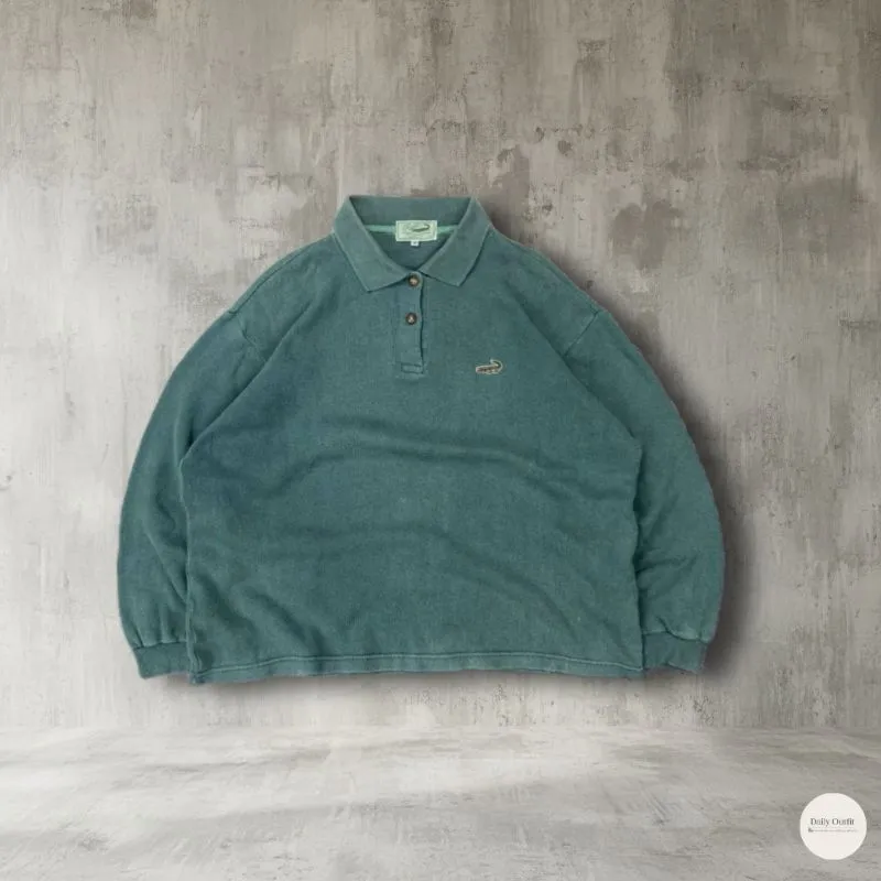 Crocodile Long Sleeve Polo photo 1