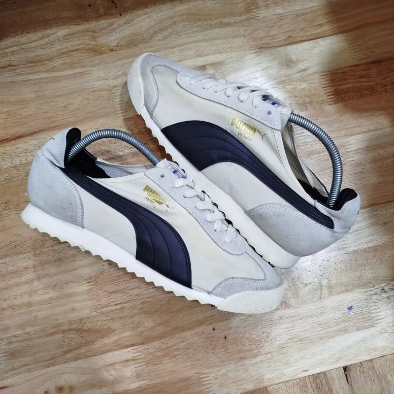 Puma Casual Sneakers Pria black gray cream photo 1