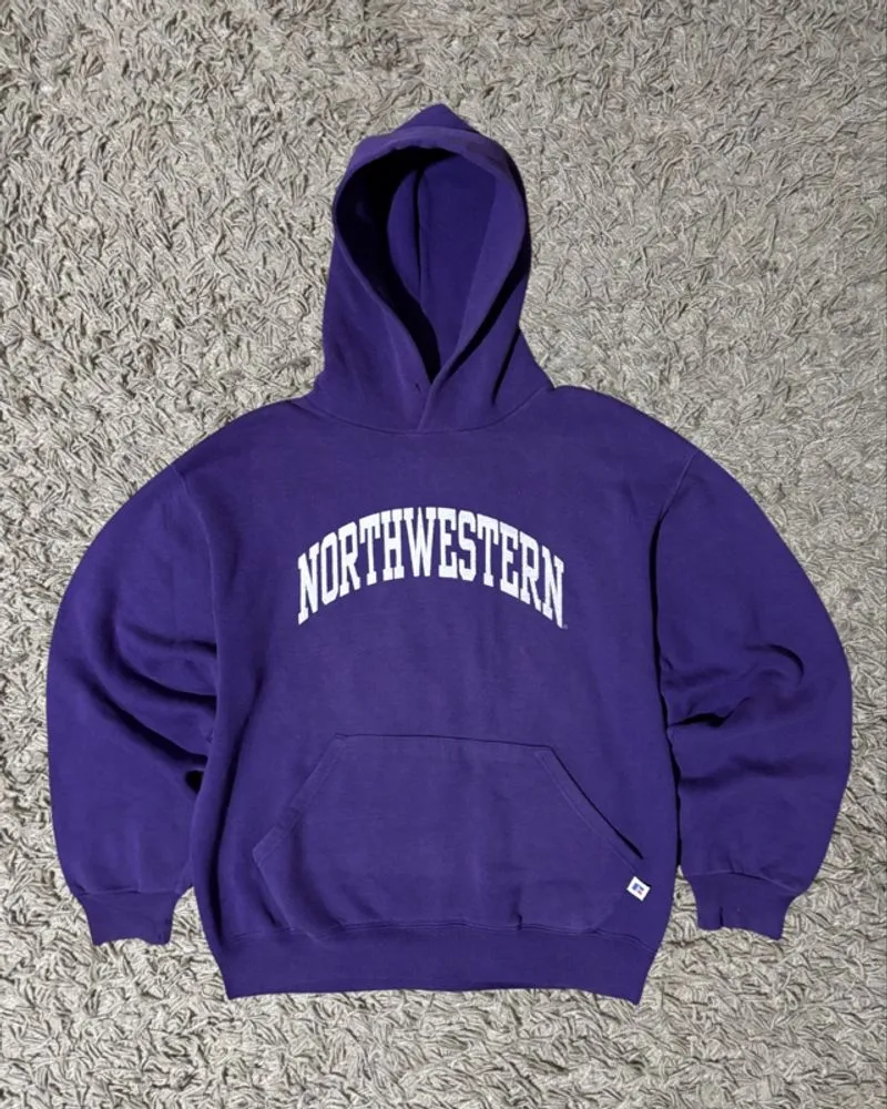 2000’s Russell Athletic “Northwestern” Purple Hoodie photo 1