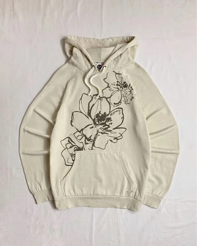 Roxy Surf Flowers Floral Rose Art Graphic Pullove photo 1
