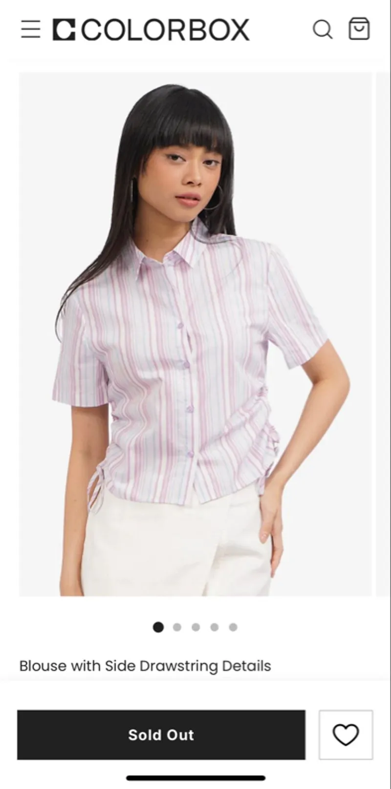 kemeja blouse stripe colorbox photo 1