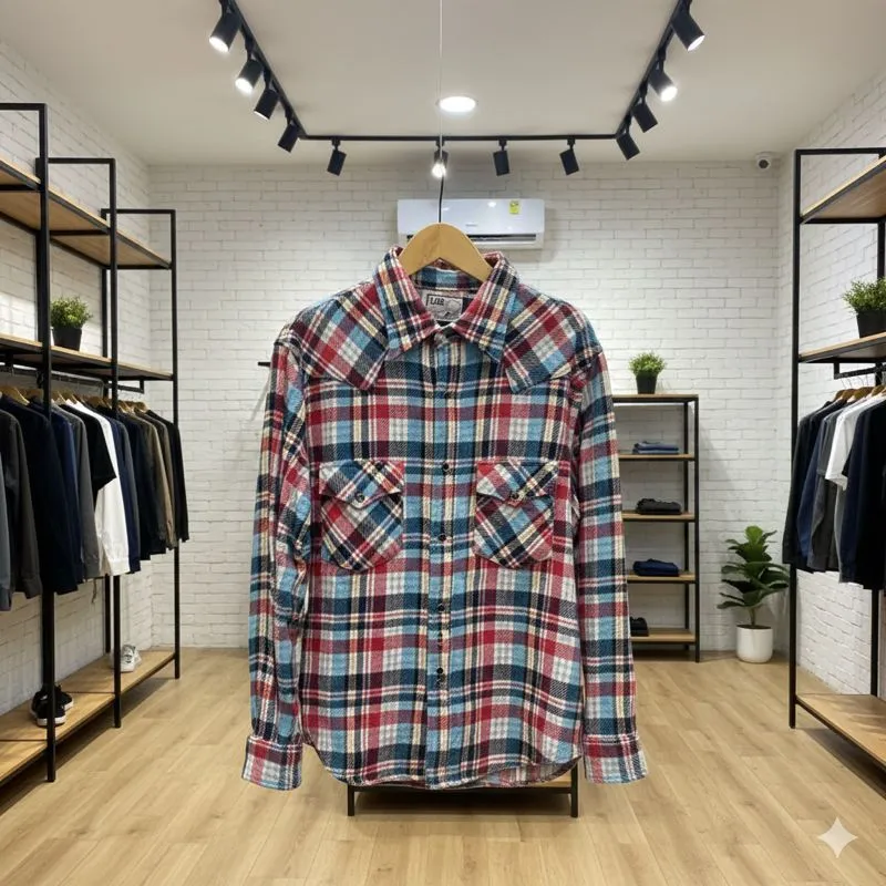 Vintage 80s Lee Wool Buttonup Double Pocket Flannel photo 1