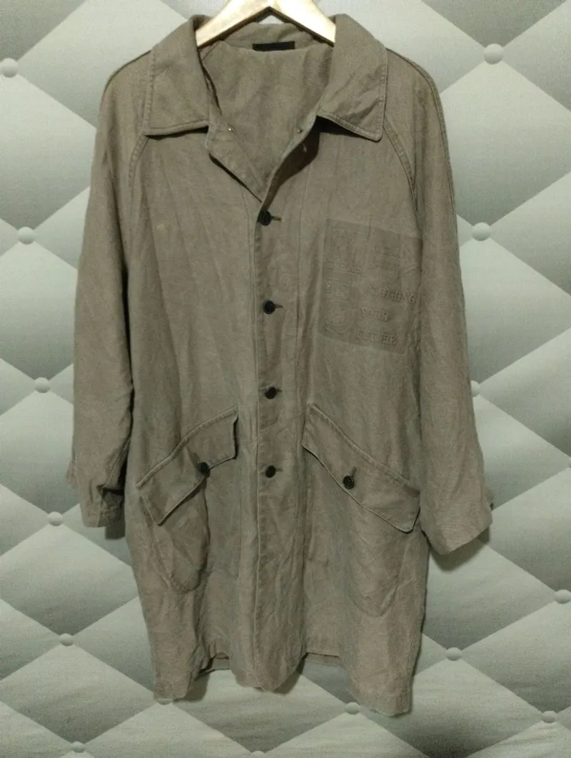 Marithe Francois Girbaud Trench Coat Vintage Embossed photo 1