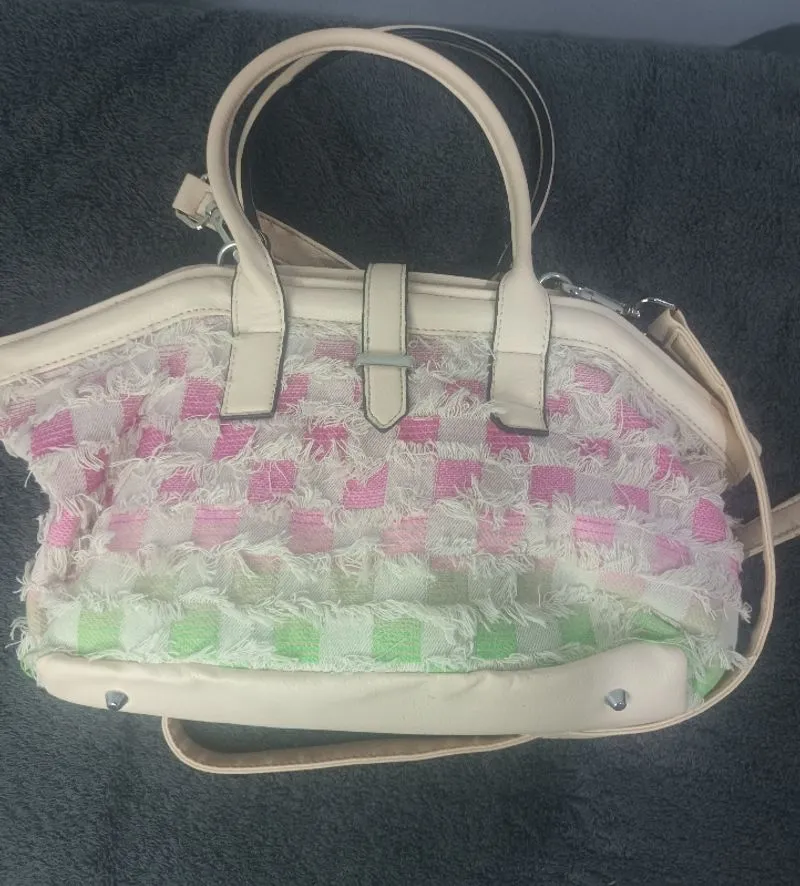 Tas selempang wanita tenun kotak photo 1