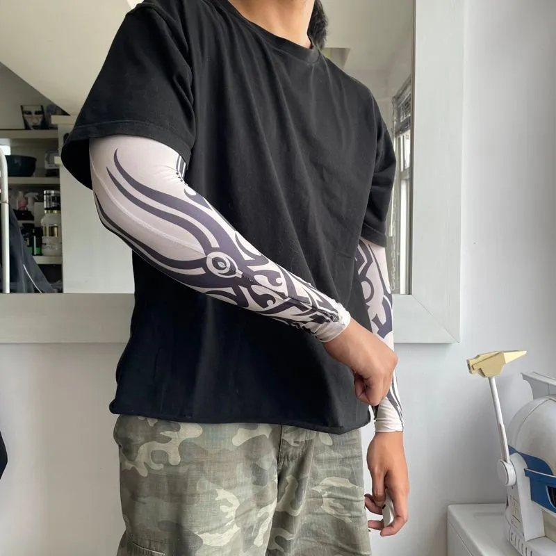 Vintage Y2K Style Tattoo Arm Sleeve / Manset Lengan Tato Pri photo 1
