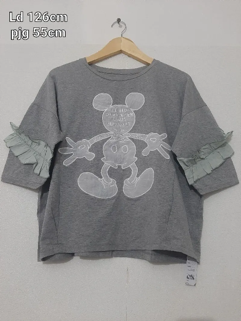 KAOS BKK OVERSIZE MICKEY BORDIR KOMBINASI photo 1
