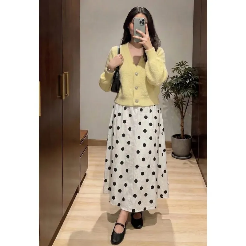ZARA| Cardigan Butter Yellow Soft With Crystal Button- Size  photo 1