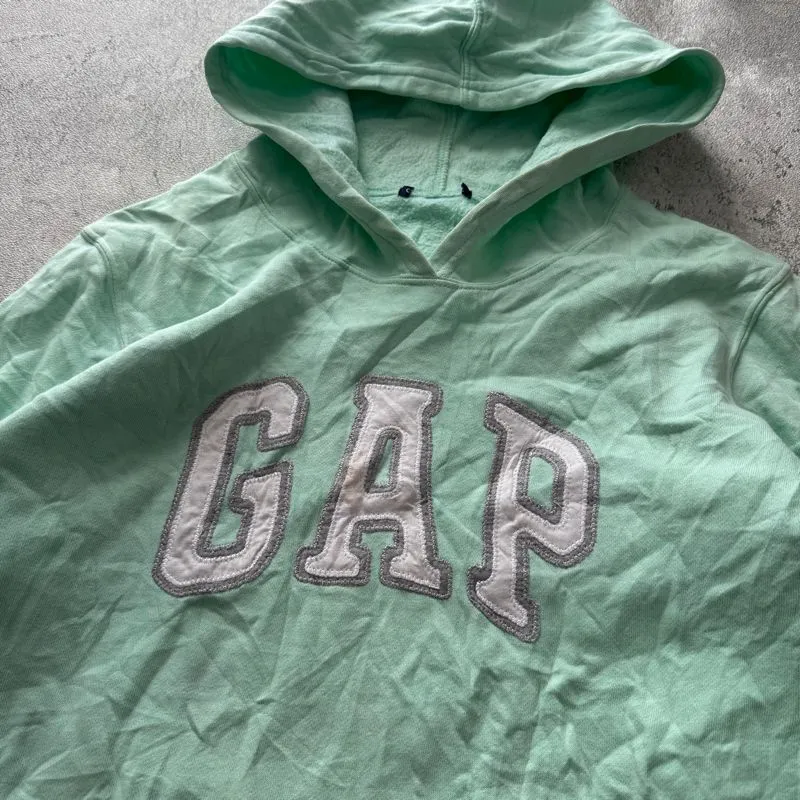 GAP hoodie in mint green colour with a logo that says "GAP"  photo 1