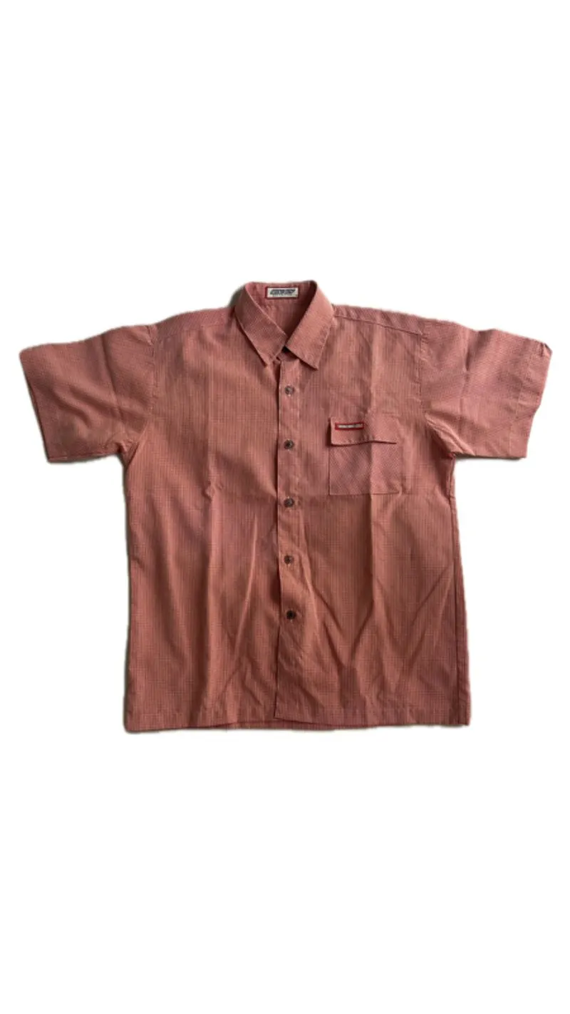 Red Boxy Button Up  photo 1