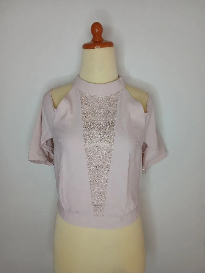 Blouse brokat pink photo 1