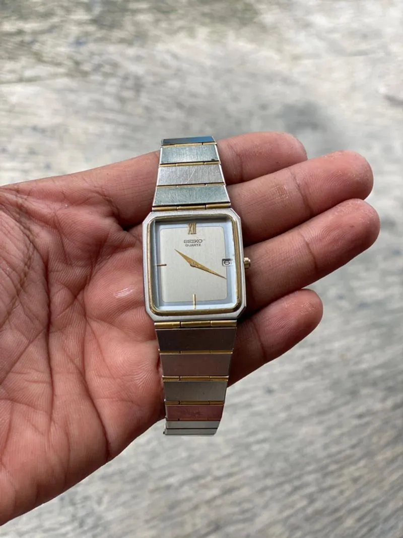 Neo Vintgage Seiko TANK 9029-5009 Two Tone Analog Quartz JAP photo 1