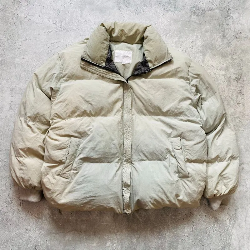 Streetwear Casual Puffer jacket Pria gray photo 1