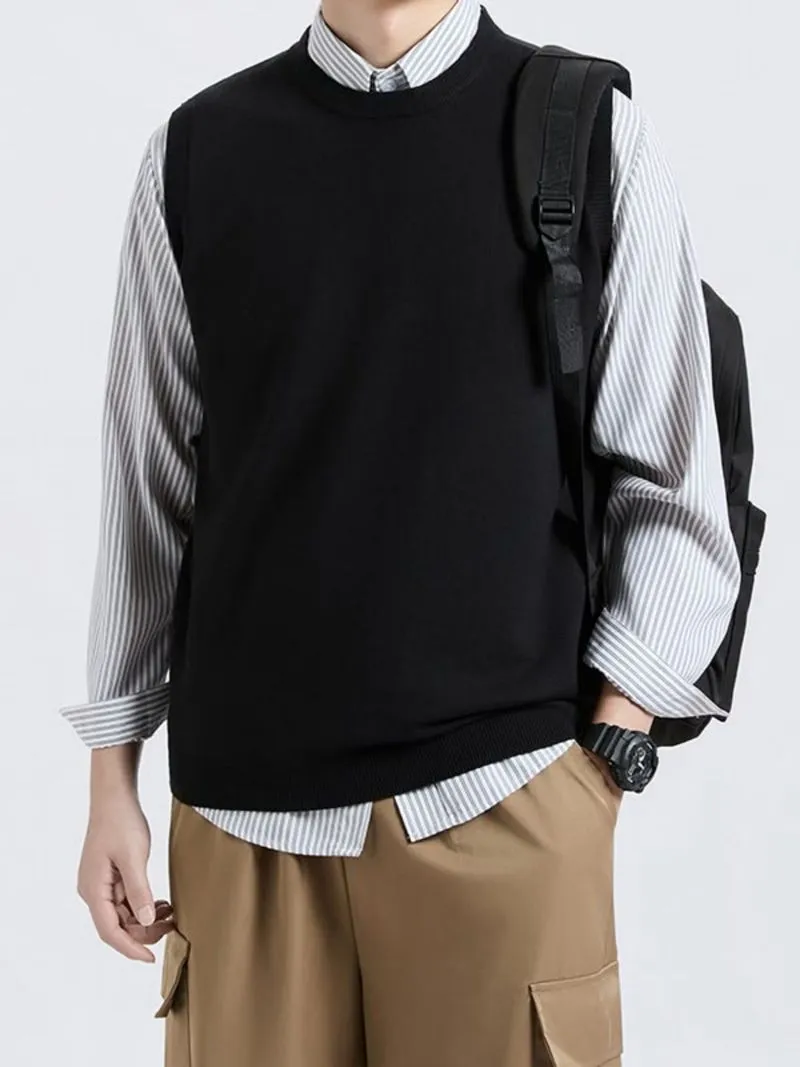Vest Knitwear Uniqlo Relax Fit Navy photo 1