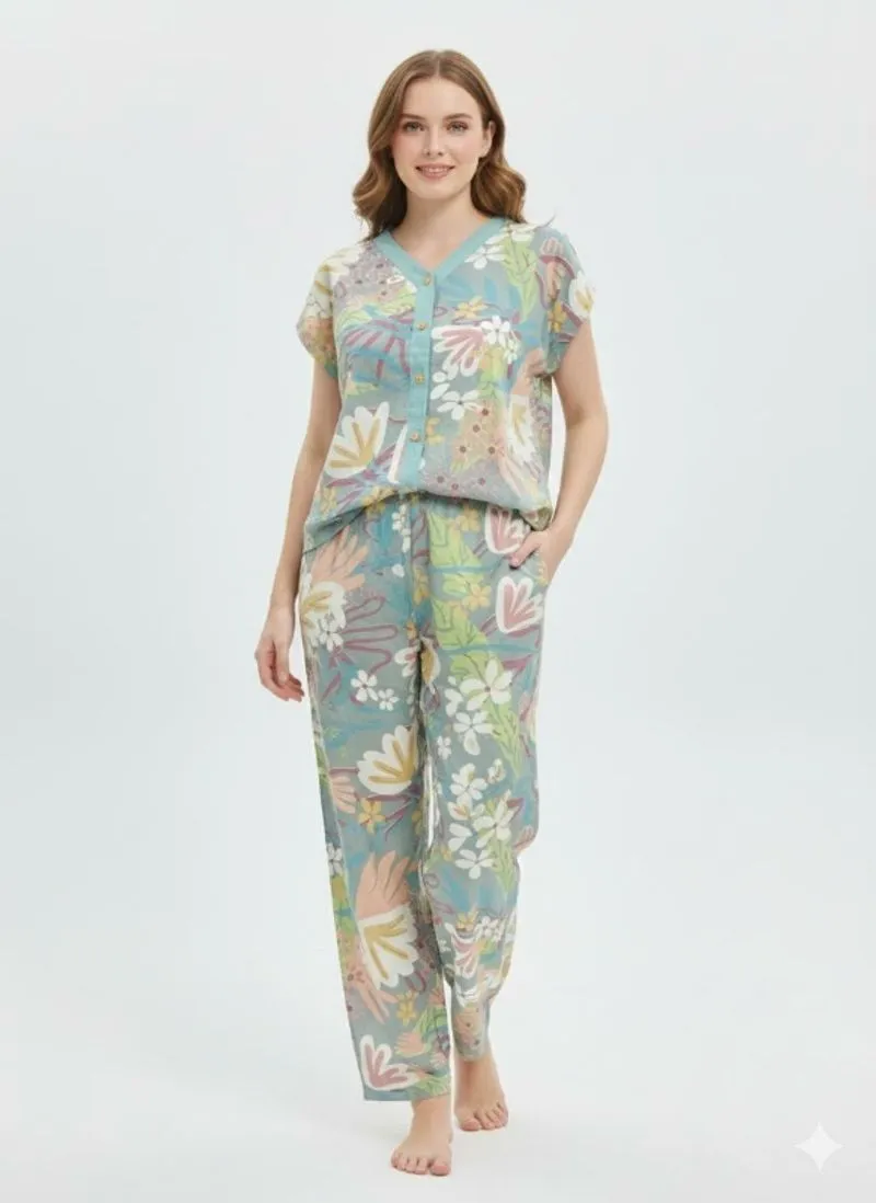 Set ya wakiil top ld120 pj 63 Kancing Dpn pants120 pj93 photo 1