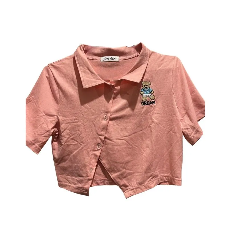 Oppa Style Crop Top Korean T-shirt photo 1