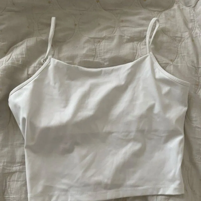 h&m white tanktop photo 1