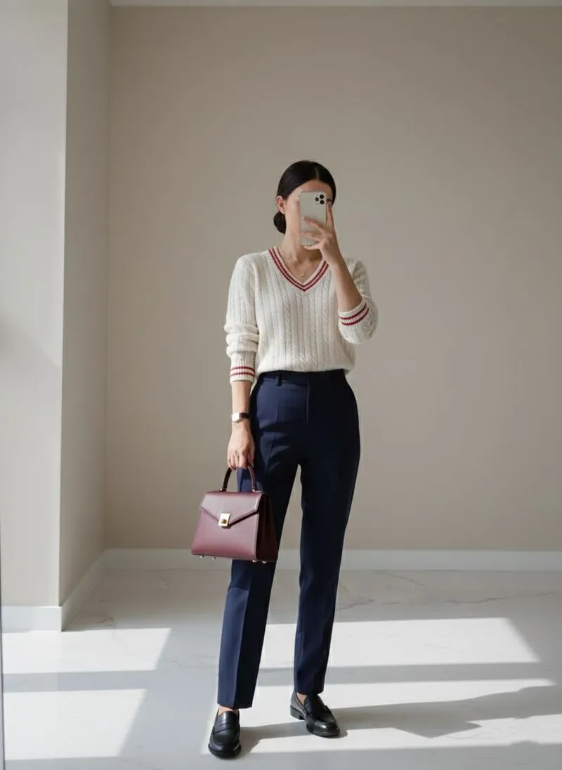 Super Like New! Sweater Kepang Akademia Wanita photo 1