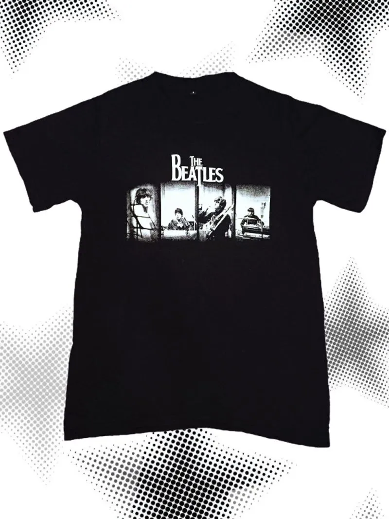 The Beatles T-Shirt | B&W | Metal Rock Band photo 1